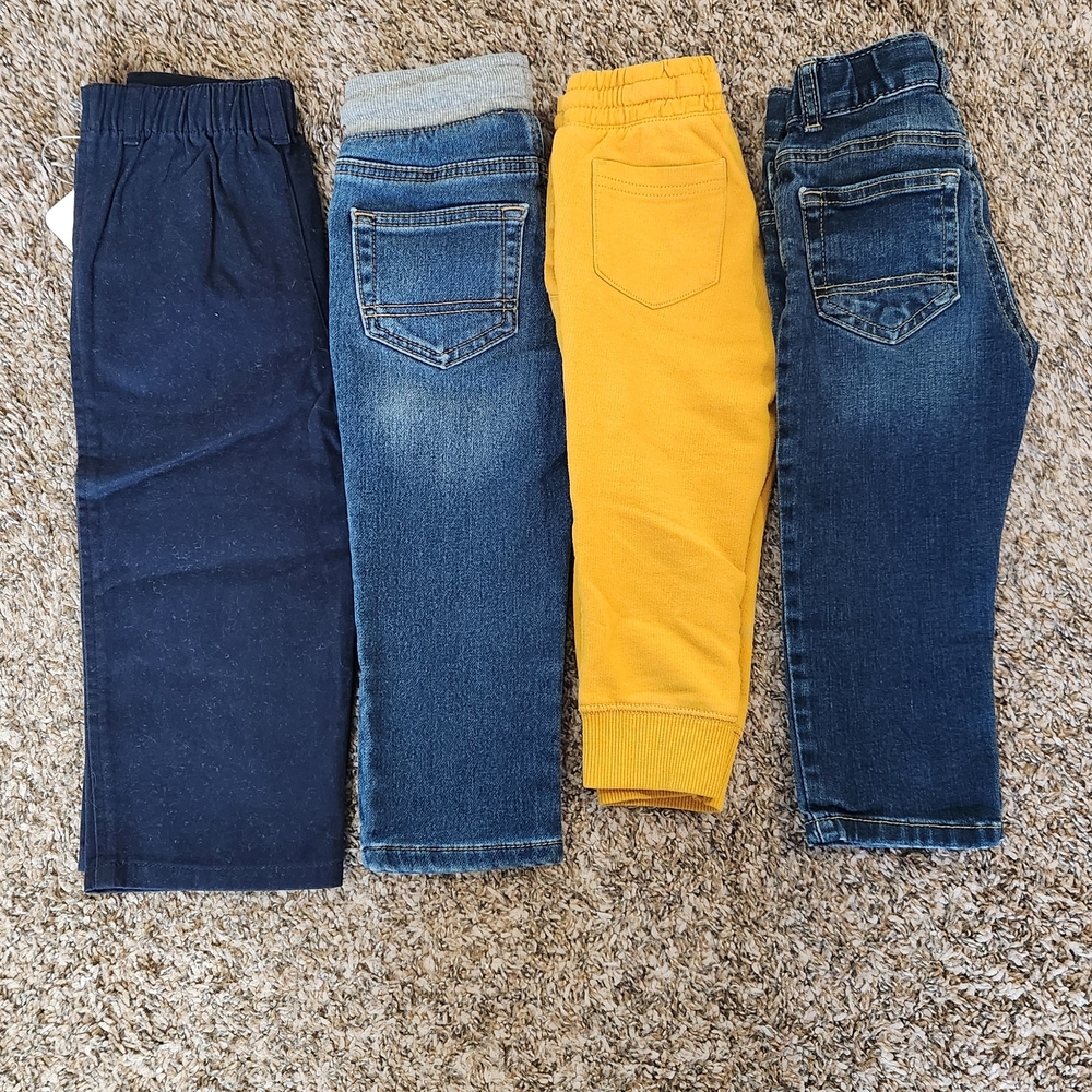 Set Of Four Toddler Pants 24mo/2T